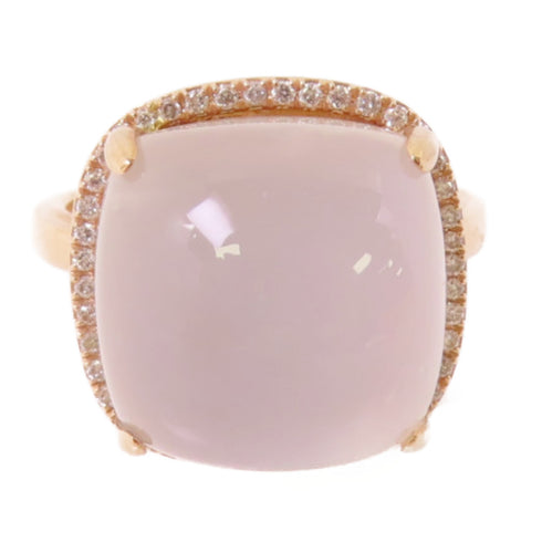 Fine Jewelry Moon Stone Ring US#4.75 18K Rose Gold