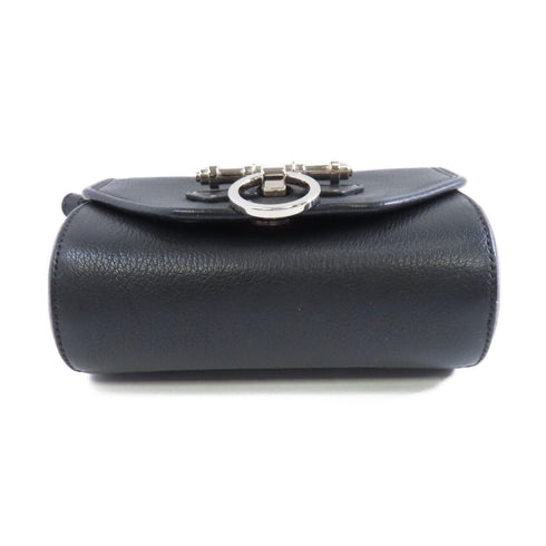 GIVENCHY SHW Obsedia Crossbody Shoulder Bag Goatskin Leather Black