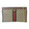 GUCCI GG GHW Ophidia Chain Shoulder Bag 503876 Coated Canvas Brown