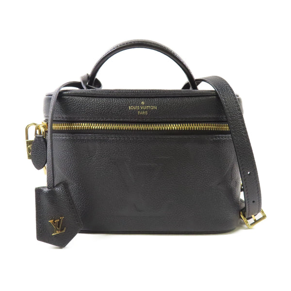LOUIS VUITTON LV Vanity Case Chain Shoulder Bag M45598 Monogram Empreinte Black