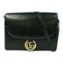 GUCCI GG GHW Shoulder Bag 589471 Calfskin Leather Black