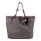 LANVIN Shoulder Tote Bag Denim Grey