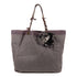 LANVIN Shoulder Tote Bag Denim Grey