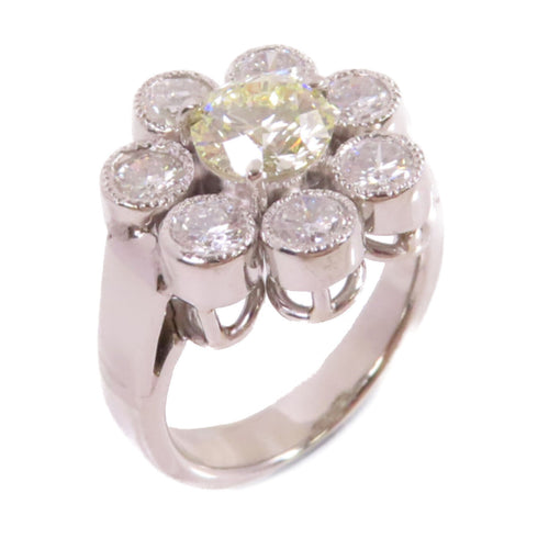 FINE JEWELRY 1.187ct Diamond 1.11ct Diamond Ring PT900 Platinum US#6.5