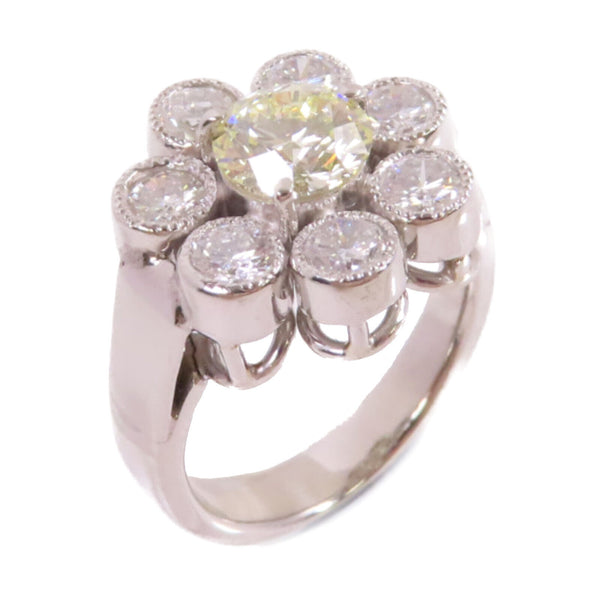 FINE JEWELRY 1.187ct Diamond 1.11ct Diamond Ring PT900 Platinum US#6.5