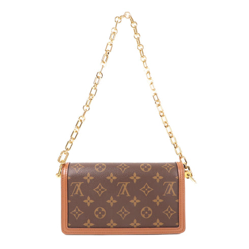 LOUIS VUITTON LV Dauphine East West 2 Way Shoulder Bag M46757 Monogram Reverse