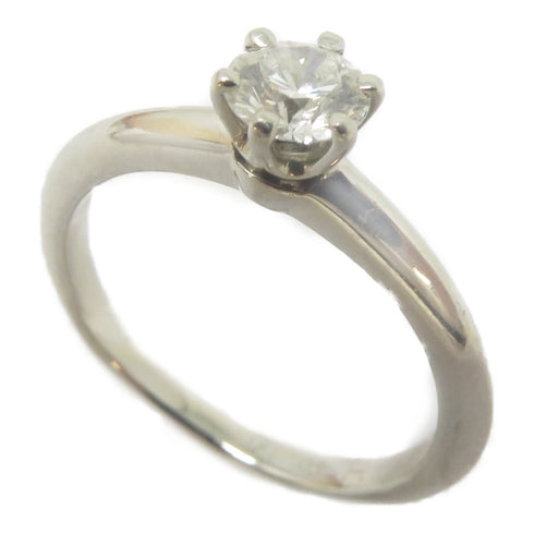 TIFFANY&CO 0.35ct Diamond Engagement Ring PT950 Platinum US#4.5