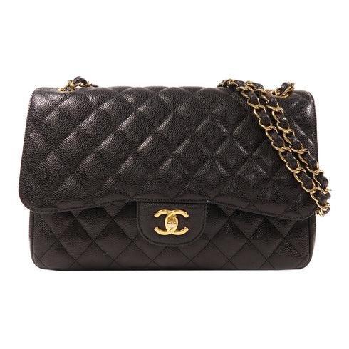 CHANEL CC GHW Large Classic Chain Shoulder Bag A58600 Calfskin Leather Black v1