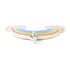 GUCCI GG Rainbow Pendant Charm 925 Sterling Silver Pink Rainbow Color