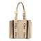 CHLOE Woody Medium Tote Bag Cotton/Leather