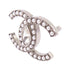 CHANEL CC Brooch L21K Metal PVC Rhinestone