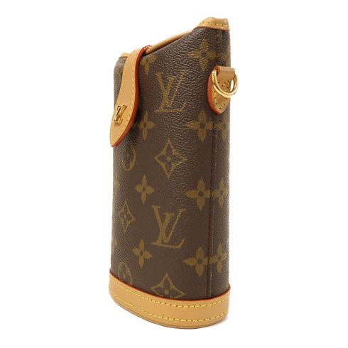 LOUIS VUITTON LV GHW Fold Me Pouch Shoulder Bag M80874 Monogram Brown