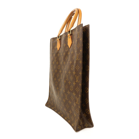 LOUIS VUITTON LV GHW Sac Plat Tote Bag M51140 Monogram Brown v1