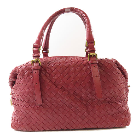 BOTTEGA VENETA BV GHW Shoulder Bag 173398 V00A2 6305 Lambskin Leather Red