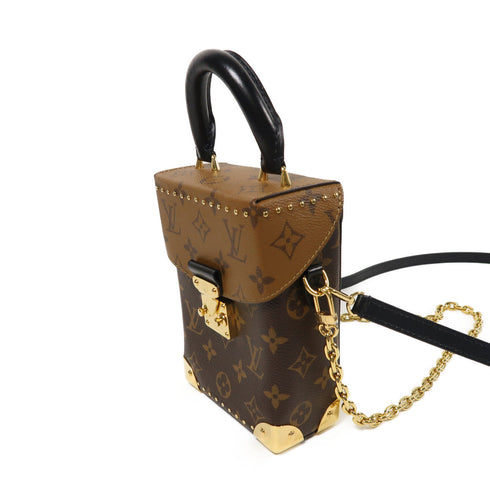 LOUIS VUITTON GHW Camera Box 2Way Chain Shoulder Hand Bag M82465 Brown