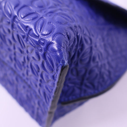 LOEWE GHW Shoulder Bag 531611 Calfskin Leather Blue