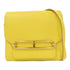 HERMES GHW Roulis Mini Shoulder Bag Evercolor Leather Lime Yellow