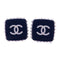 CHANEL CC Earrings 15/P PVC Blue White