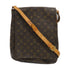 LOUIS VUITTON LV GHW Musette Salsa GM Shoulder Bag Monogram M51256 Brown