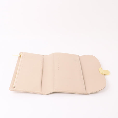 LOUIS VUITTON LV GHW Amelia Coquille Long Wallet M58131 Monogram Mahina Beige