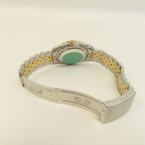 ROLEX Datejust 18K Gold/Stainless Steel Automatic Movement Silver Wrist Watc...