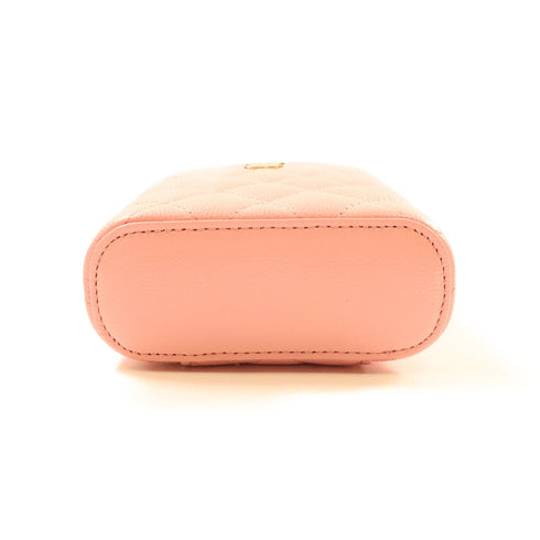 CHANEL CC GHW Chain Shoulder Bag Calfskin Leather AS3710 Pink