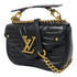 LOUIS VUITTON LV GHW New Wave Chain 2 Way Shoulder Bag Calfskin Leather Black