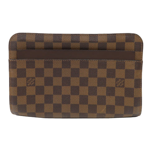 LOUIS VUITTON LV GHW Saint Louis Clutch Bag N51993 Damier Brown
