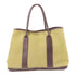 HERMES PHW Garden Party PM Tote Bag Canvas Green/Brown