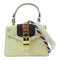 GUCCI GG GHW Sylvie Mini Bag 2Way Shoulder Handbag 470270 Calfskin Leather White