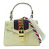 GUCCI GG GHW Sylvie Mini Bag 2Way Shoulder Handbag 470270 Calfskin Leather White