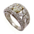 FINE JEWELRY 0.725ct 1.37ct Diamond Ring 18K Yellow Gold PT900 Platinum US#6