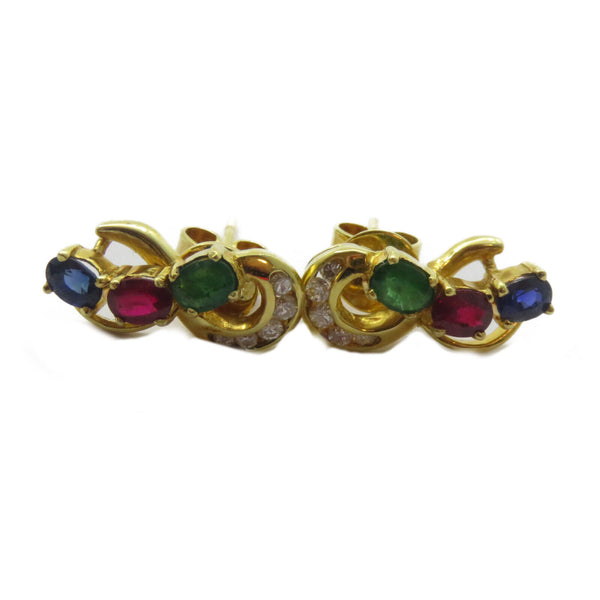 FINE JEWELRY Topaz Earrings 18K Yellow Gold