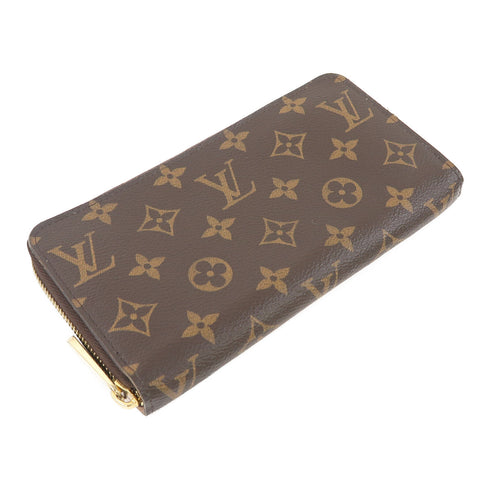 LOUIS VUITTON LV GHW Zippy Long Wallet Monogram Brown