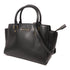 Michael Kors GHW 2 Way Shoulder Bag Calfskin Leather Black