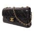 CHANEL CC GHW Chain Shoulder Bag Calfskin Leather Black v3