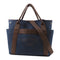 HERMES PHW Pansage Groom 2 Way Shoulder Bag Canvas Blue Navy Feu
