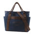 HERMES PHW Pansage Groom 2 Way Shoulder Bag Canvas Blue Navy Feu