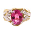 FINE JEWELRY 2.65ct Tourmaline 0.16ct Diamond Ring US#6.25 18KYG PT900 Platinum