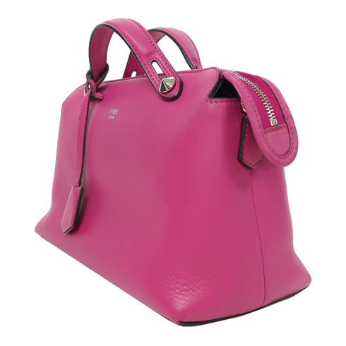 FENDI SHW By The Way 2Way Shoulder Bag Handbag 8BL12-1D5 Lambskin Leather Purple