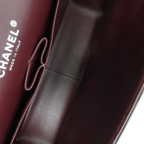 CHANEL Quilted CC SHW Classic Jumbo Chain Shoulder Bag Lambskin Leather Black v1