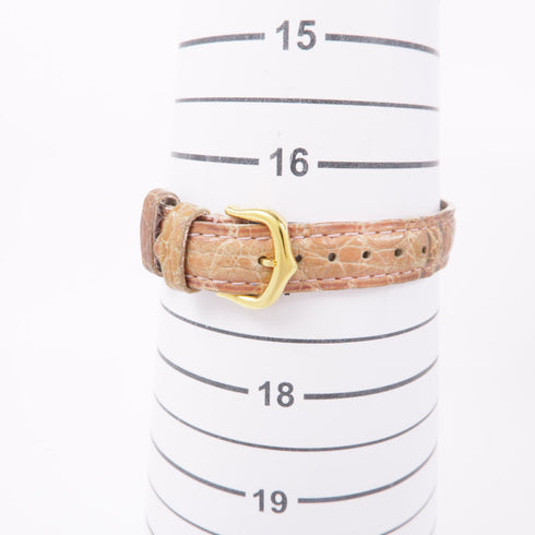 CARTIER Vendome Vermeil 590004 Quartz Watch Leather Belt White