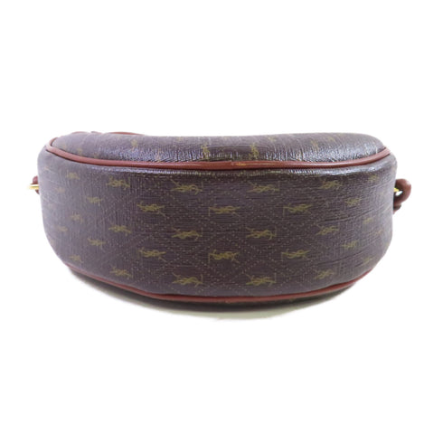 SAINT LAURENT YSL GHW Le Monogram Coeur Shoulder Bag Calfskin MAL675260 Brown