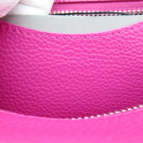 BALENCIAGA SHW 2way Hand Shoulder Bag Crossbody Leather Pink