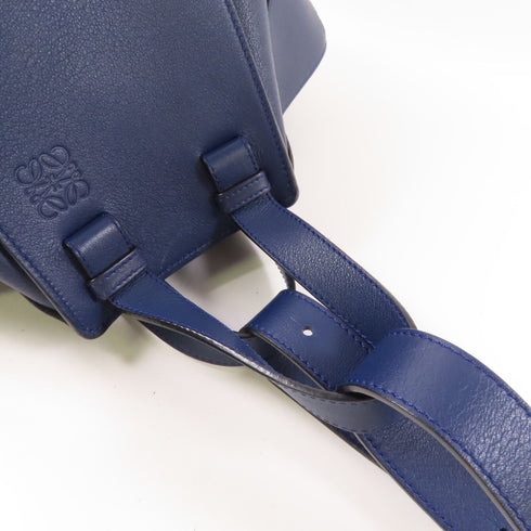 LOEWE SHW Hammock 2 Way Shoulder Bag Calfskin Leather Navy