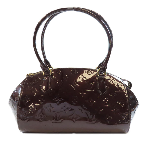 LOUIS VUITTON LV GHW Sherwood PM Handbag M91493 Monogram Vernis Burgundy