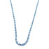 FINE JEWELRY 16.21ct Aquamarine 19.00ct Diamond Necklace 18 White Gold #80cm