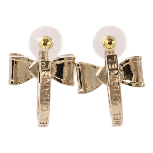 CHANEL CC Earrings B22S Metal Gold Pink