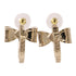 CHANEL CC Earrings B22S Metal Gold Pink