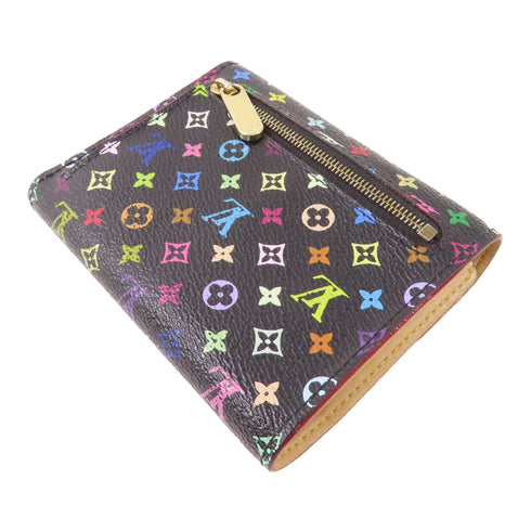 LOUIS VUITTON LV GHW Wallet M58015 Monogram Multicolore Black